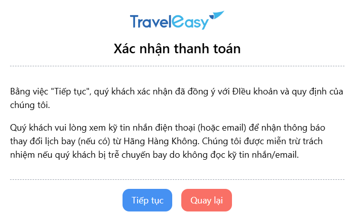 Xác nhận thanh toán
