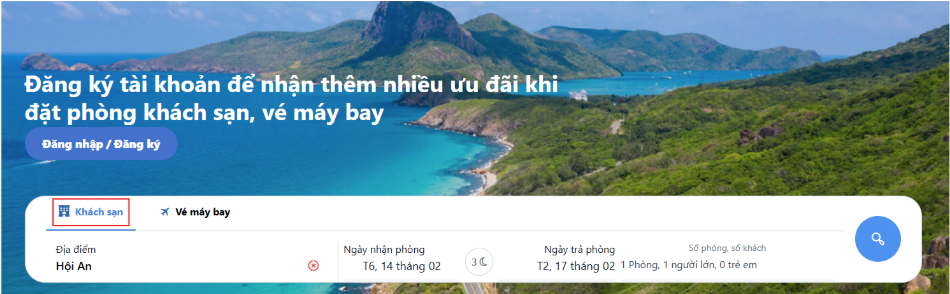 Tìm kiếm khách sạn